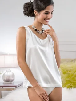 Camisole-Top Stretchseide SEVERA Cotton Club Seta Superior