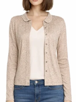 Cardigan CINDA Kokon Zwo mit Seide und Leinen