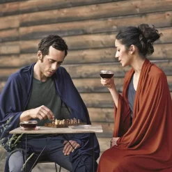 Cocoon® Reise Plaid aus Merino Wolle und Seide 140 x 180 cm