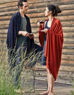 Cocoon® Reise Plaid aus Merino Wolle und Seide 140 x 180 cm