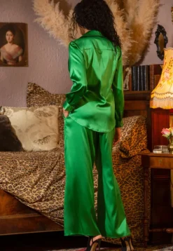 Damen Seidenpyjama OXANA Stretchseide Marjolaine