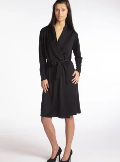 Feiner Wirkseide Morgenmantel kurz TAHITI 100% Seide Gattina