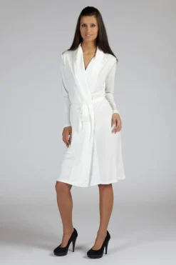 Feiner Wirkseide Morgenmantel kurz TAHITI 100% Seide Gattina