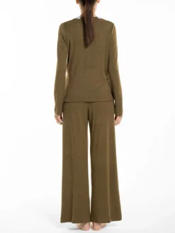 Feinstrick Hausanzug DELIA oliv von Verdiani