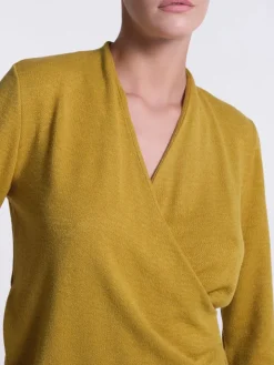 Feinstrick Hausanzug LOUNGE No. 4 senfgelb Viscosemix von Verdiani