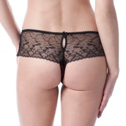 G-String aus Spitze mit Seide ZOOM schwarz-rot von Mimi Holliday