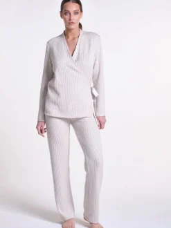 Hausanzug LOUNGE No. 6 wollweiß Viscosemix von Verdiani