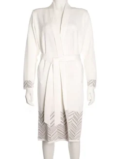 Hausmantel mittellang VALTENA Strick mit Wolle von Paolucci