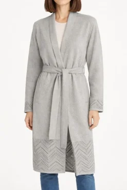 Hausmantel mittellang VALTENA Strick mit Wolle von Paolucci