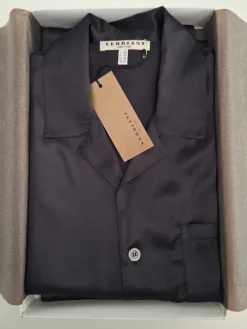 Herren Schlafanzug 100% Seide PURA SETA uni Verdiani Man