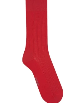 Herren Seidensocken gerippt mit 69% Seide von Bleuforêt