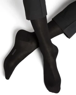 Herren Seidensocken uni mit 91% Seide von Bleuforêt
