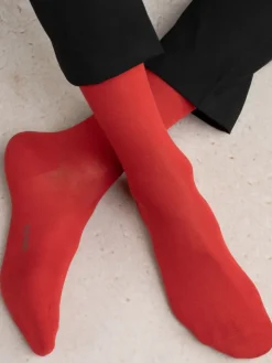 Herren Seidensocken uni mit 91% Seide von Bleuforêt