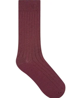Herren Socken breite Rippe mit Merino von Bleuforet