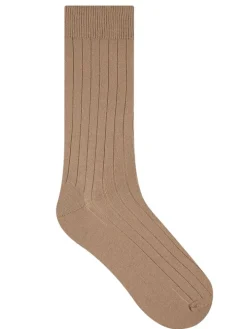 Herren Socken breite Rippe mit Merino von Bleuforet