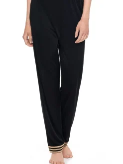 Hose mit Seide TESSA schwarz-gold von Gattina