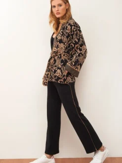 Jacke JACQUARD schwarz-zimt von Chiara Fiorini