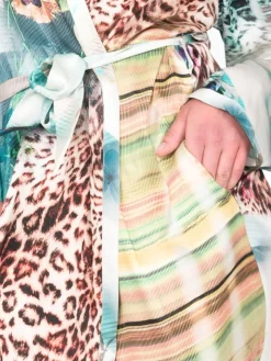 Kimono 100% Seide TOPAS mit Animalprint von Eva B. Bitzer