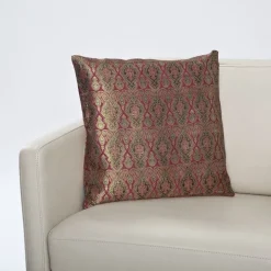 Kissenhülle MADRAS aus handgewebtem Seidenbrokat