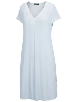 Kurzarm Nachtkleid BLU SKY von Fürstenberg Black Label