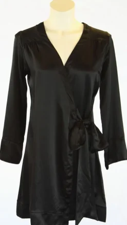 Kurze Seidenrobe SHELL WRAP ROBE von Shell Belle Couture