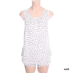 Kurzpyjama Seidenmix mit Vogeldruck von Kokon Zwo