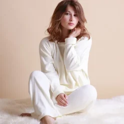 Kuschel-Baumwolle Lounge-Hose CASUAL von Gattina