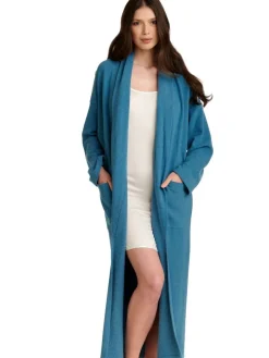 Kuschel-Baumwolle Morgenmantel SONJA von Gattina