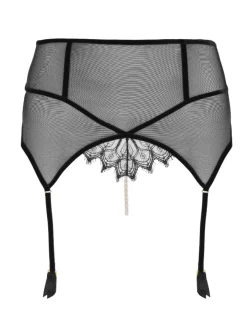 Kyoto Suspender Brief Perlen Strapsslip schwarz von Bracli