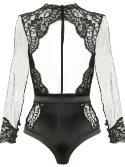 Langarm Body Tüll Spitze MARLENE Prelude Milano