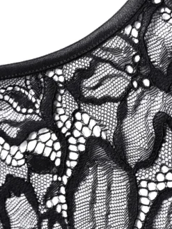 Langarm Minitop CARMEN Spitze schwarz von Cadolle