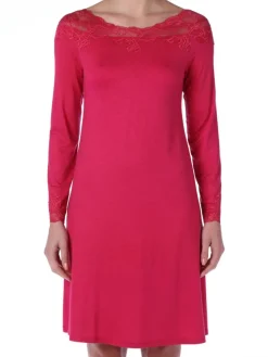 Langarm Nachtkleid GAIA in pink aus Modal von Imec