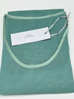 Langarm Rundhals Shirt NETZTÜLL 100% Seide von Kokon Zwo