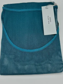 Langarm Rundhals Shirt NETZTÜLL 100% Seide von Kokon Zwo