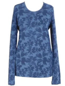 Langarm Shirt CINDA No. 2 bedruckt oder uni Kokon Zwo mit Leinen