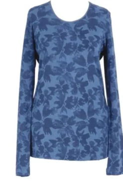 Langarm Shirt CINDA No. 2 bedruckt oder uni Kokon Zwo mit Leinen