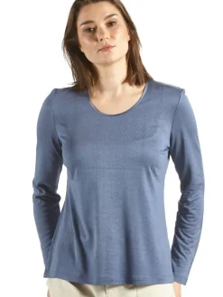 Langarm Shirt CINDA No. 2 von Kokon Zwo mit Seide und Leinen