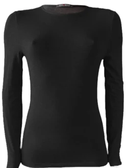 Langarm Shirt Rundhals einfarbig von Artimaglia mit Kaschmir