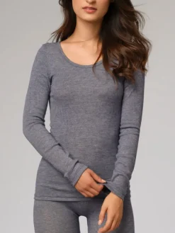 Langarmshirt 2716 mit Wolle und Seide comazo|earth