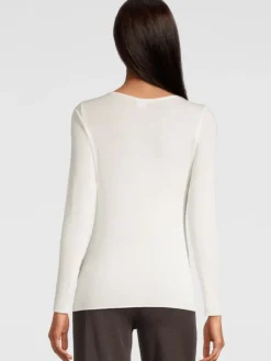 Langarmshirt von Oscalito Jersey mit Modal und Kaschmir