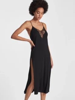 Langes Negligé LAZY DAYS mit Modal und Seide von Aubade