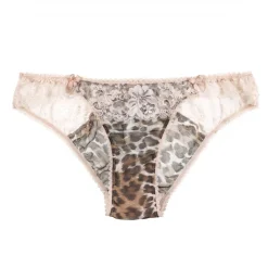 LAST PIECE Chiffon Slip WILD THING Leopard Mimi Holliday XS mit Seide