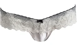 LAST PIECE G-String PARISIENNE von Sally Jones apricot-creme mit Seide XL