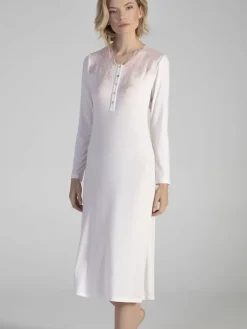 LAST PIECE Langarm Nachtkleid ANGEL in rosa von Verdiani Größe 40