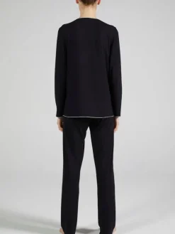 LAST PIECE Modal Schlafanzug WKND No. 1 schwarz-puder von Verdiani Größe 44