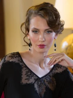 LAST PIECE Nachtkleid TREMELAY schwarz Größe 34/36 von Cotton Club