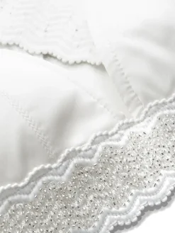 LAST PIECE Satin Triangel BH GIGI IVOIRE von Cadolle weiss Größe S