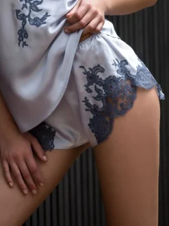 LAST PIECE Seide Shorts EGERIE mit Calais Spitze von Marjolaine nur noch in DE 34