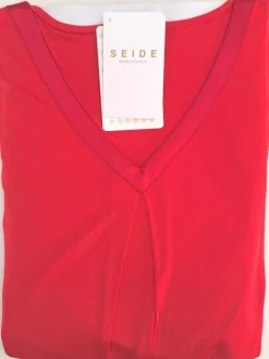 LAST PIECE Seidenmix gewirkt Pyjama ADELAIDE von Nightdreams rot Größe 42