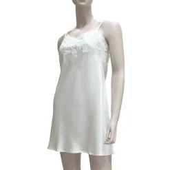 LAST PIECE Seidennachthemd TENTATION weiss Größe DE44 von Marjolaine